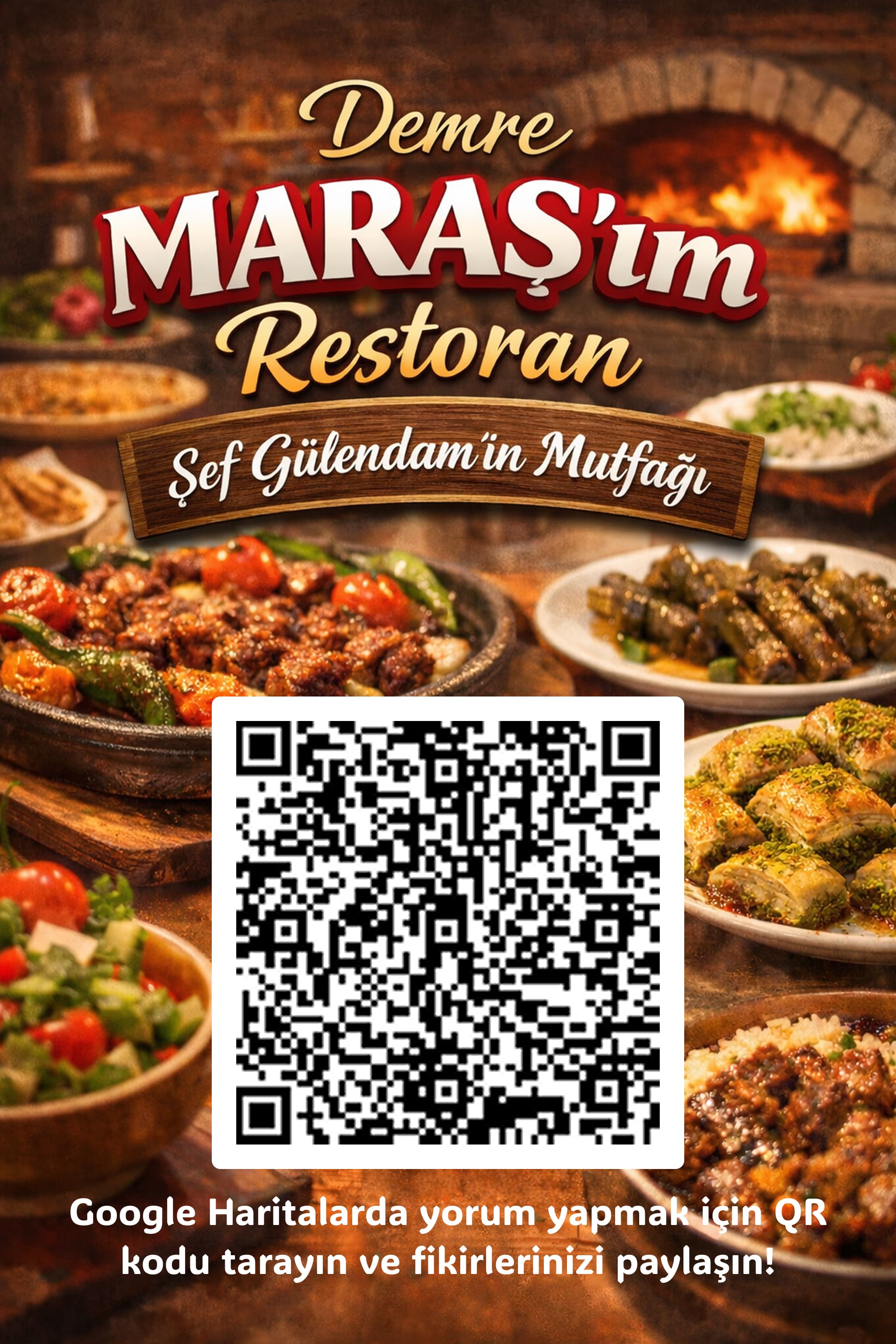 Google Haritalar'da yorum yapmak için QR kodu tarayın ve fikirlerinizi paylaşın!